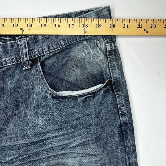 Diamond Dollar Men's Straight Leg Ripped Jeans Size 40/30 - Picture 6 of 14